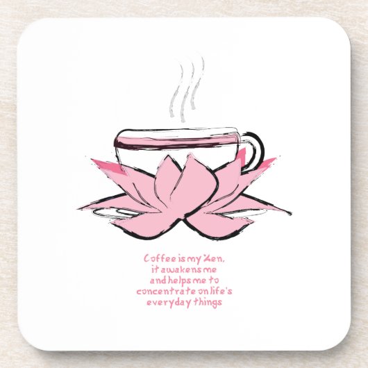 Kaffee-Zen-Untersetzer Getränkeuntersetzer (Vorderseite)