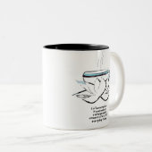 Kaffee-Zen Zweifarbige Tasse (VorderseiteRechts)