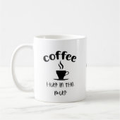 Kaffee-Zitat Kaffee-Tasse Kaffeetasse (Links)