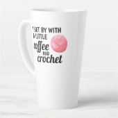 Kaffee-Zitat Rosa Garne Milchtasse (Linke Ecke)