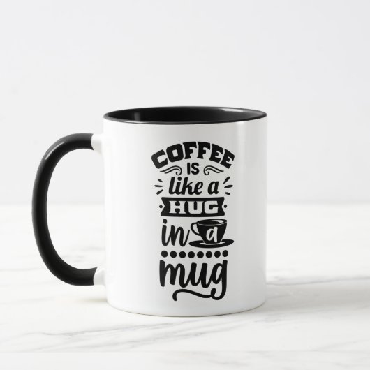 Kaffee-Zitat Tasse (Links)