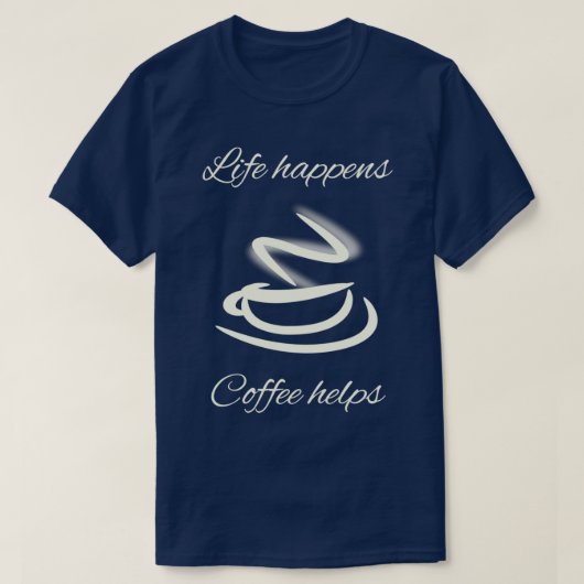 Kaffee-Zitat von Barista T-Shirt (Design vorne)