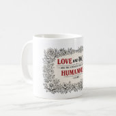 KAFFEE-ZITAT VON FREUD IN LETTERPRESS-OPTIK KAFFEETASSE (Vorderseite Links)