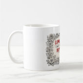 KAFFEE-ZITAT VON FREUD IN LETTERPRESS-OPTIK KAFFEETASSE (Links)