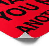 Kaffee Zittern Witziges Poster (Ecke)