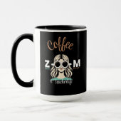 Kaffee Zoom Teach Repeat #TeacherLife Tasse (Links)