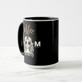 Kaffee Zoom Teach Repeat #TeacherLife Tasse (Vorderseite Links)