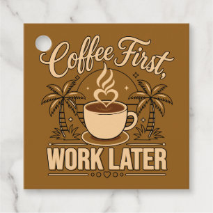 Kaffee zuerst, Arbeit später – Angetrieben von Kof Geschenkanhänger