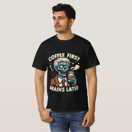 Kaffee zuerst, Brain Spater Typing Edition T Shirt