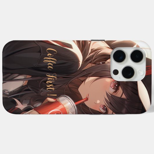 Kaffee zuerst Case-Mate iPhone hülle (Rückseite (Horizontal))