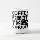 Kaffee zuerst, dann beherrschen kaffeetasse (Mittel)