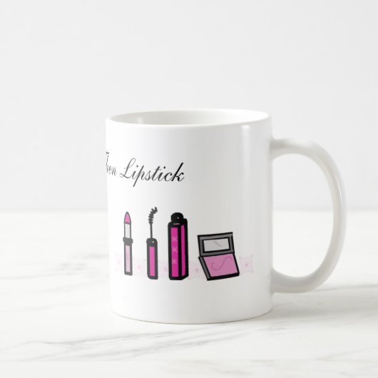 Kaffee zuerst, dann Lippenstift Kaffeetasse (Rechts)