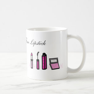 Kaffee zuerst dann Lipstick Kaffeetasse