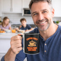 Kaffee zuerst erwachsen zweite Zitat Spaß