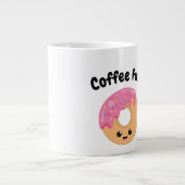 Kaffee zuerst - Jumbo-Tasse (Vorderseite)