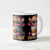 Kaffee zuerst Jumbo-Tasse (Vorderseite Rechts)