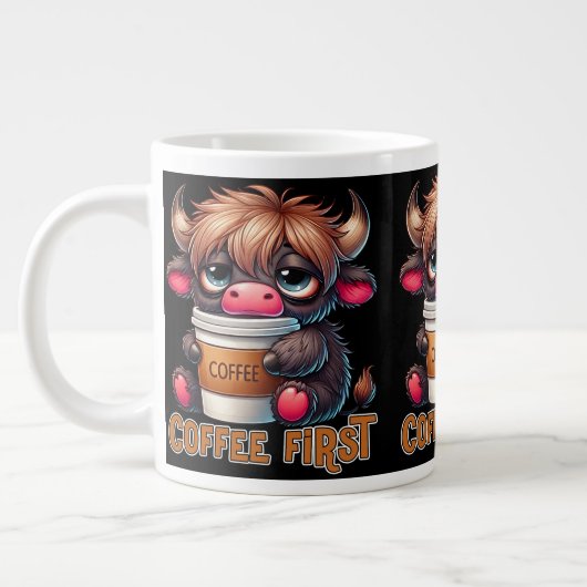 Kaffee zuerst Jumbo-Tasse (Links)