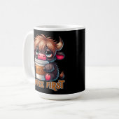 Kaffee zuerst kaffeetasse (Vorderseite Links)