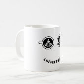 Kaffee zuerst kaffeetasse (Vorderseite Links)