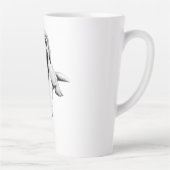 Kaffee zuerst - Labrador Yawn Milchtasse (Rechts)