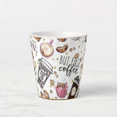 Kaffee zuerst milchtasse (Vorderseite)