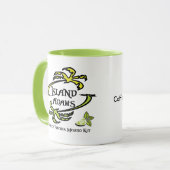 Kaffee zuerst, Mojitos neuere Keramik-Tasse Tasse (Vorderseite Links)