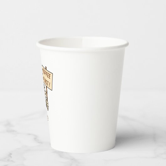 Kaffee zuerst! pappbecher (Links)