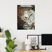 Kaffee zuerst poster (Heimbüro)