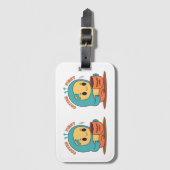 Kaffee zuerst... Probleme später - Niedlicher Cart Gepäckanhänger (Vorderseite Vertikal)