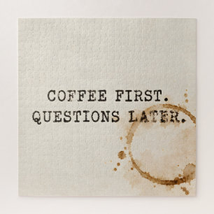 Kaffee zuerst puzzle