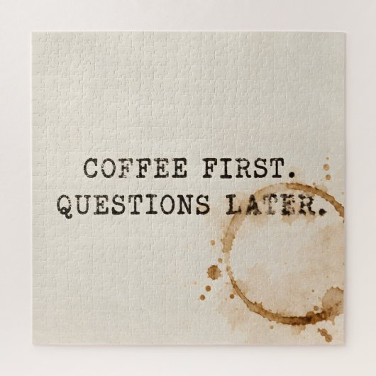 Kaffee zuerst puzzle (Vertikal)