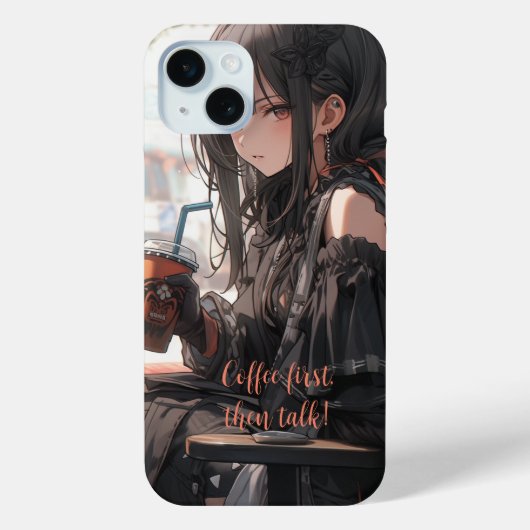 Kaffee zuerst reden Case-Mate iPhone hülle (Rückseite)