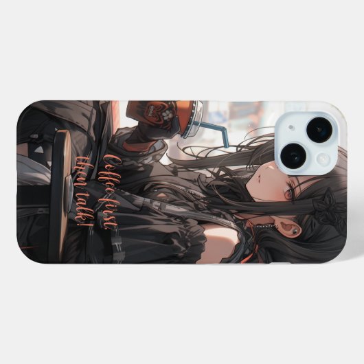 Kaffee zuerst reden Case-Mate iPhone hülle (Rückseite (Horizontal))