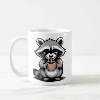 Kaffee zuerst, reden später Lustiger Waschbär Bech Kaffeetasse