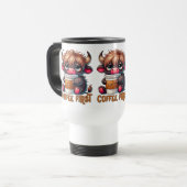 Kaffee zuerst reisebecher (Vorderseite Links)
