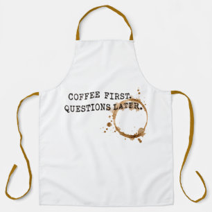 Kaffee zuerst schürze