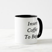 Kaffee zum Anfang einlegen - Tasse (VorderseiteRechts)