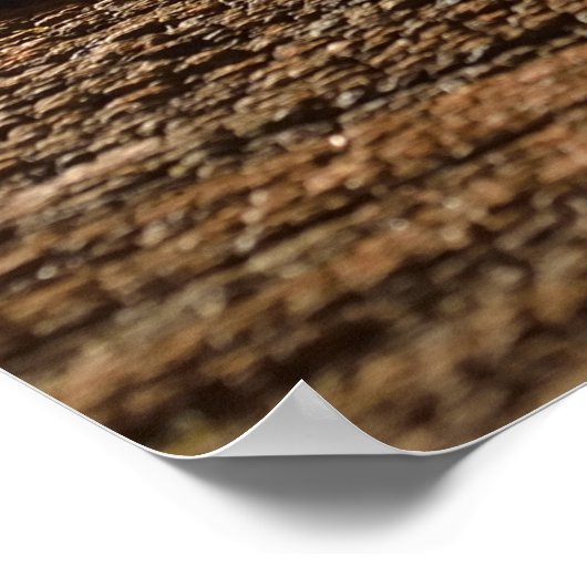 Kaffee zum Aufstehen und Schleifen Poster (Ecke)