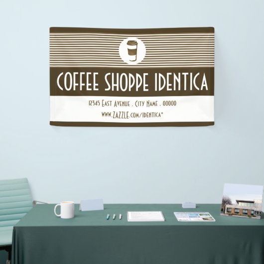 Kaffee zum Becher-Shop-Banner Banner (Messeveranstaltung)