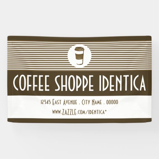 Kaffee zum Becher-Shop-Banner Banner (Horizontal)