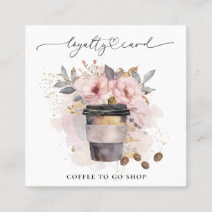 *~* Kaffee zum Blätterrosa QR Belohnungen Treuekarte