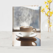 Kaffee zum Nachdenken Karte (Gelbe Blume)