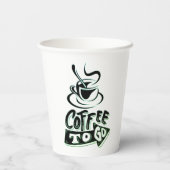 Kaffee zum Papierschneiden - 20,00 Party Cups Pappbecher (Rückseite)