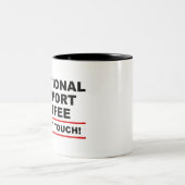 Kaffee zur emotionalen Unterstützung Zweifarbige Tasse (Mittel)