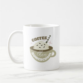 Kaffee zurück zum Heimunterricht Kaffeetasse