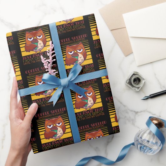Kaffee zurückgeschrieben ist Eeffoc Geschenkpapier (Schenken)
