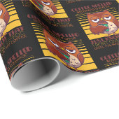 Kaffee zurückgeschrieben ist Eeffoc Geschenkpapier (Rolleneckpunkt)