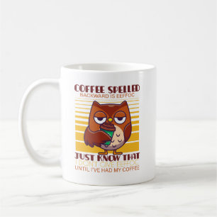 Kaffee zurückgeschrieben ist Eeffoc Kaffeetasse
