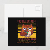 Kaffee zurückgeschrieben ist Eeffoc Postkarte (Vorne/Hinten)