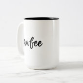 Kaffee Zweifarbige Tasse (Vorderseite Links)